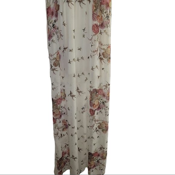 EUC Zara Trafaluc Floral Sheer Maxi Dress - Picture 5 of 10